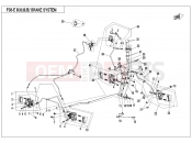 BRAKE SYSTEM(RH,ASSEMBLED,ORDINARY) - F08-E - CFMOTO CFORCE 450 (CF400AU-A) 2020