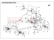 CFMOTO 2021 ATV CFORCE 450 (CF400AU-A) BRAKE SYSTEM(LH,SPLIT)