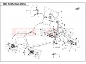 CFMOTO 2021 ATV CFORCE 450 (CF400AU-A) BRAKE SYSTEM(LH,ASSEMBLED,SUMITOMO PLUG)