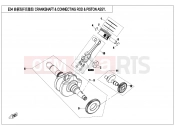 CFMOTO 2021 ATV CFORCE 450 (CF400AU-A) CRANKSHAFT @^ CONNECTING ROD @^ PISTON ASSY. - E04-V1
