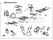 BOTTOM PLASTICS - F04-4-V4 - CFMOTO CFORCE 450 (CF400AU-B) 2021