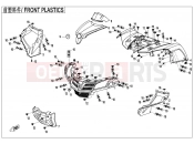 CFMOTO CFORCE 400 (CF400AU-LF) FRONT PLASTICS - F04-1