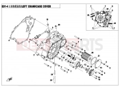 CFMOTO CFORCE 400 (CF400AU-LF) LEFT CRANKCASE COVER ASSY - E01-4