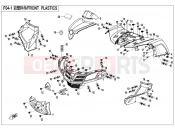CFMOTO CFORCE 520 (CF500ATR-2L [T3b] ) FRONT PLASTICS - F04-1