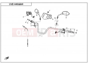 CFMOTO CFORCE 520 (CF500ATR-2L [T3b] ) HANDLEBAR(FOR WITHOUT PARKING SYSTEM ONLY) - F10-1-B-V1