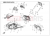 FRONT PLASTICS - F04-2 - CFMOTO CFORCE 625 (CF600AU-3S) 2021
