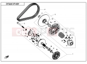 CLUTCH @^ CVT ASSY. - E05-V2 - CFMOTO CFORCE 625 (CF600AU-3S) 2021