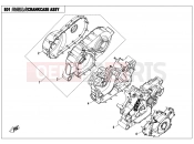 CRANKCASE ASSY - E01 - CFMOTO CFORCE 800 (CF800ATR-2) 2017