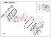 CFMOTO 2017 ATV CFORCE 850 (CF800AU-2A) CVT CASE ASSY - E01-3