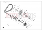 CFMOTO 2017 ATV CFORCE 850 (CF800AU-2A) CVT ASSY(NON SPEED LIMITED@^DIE THRUST COLLAR) - E05-B