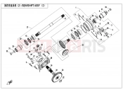 CFMOTO 2017 ATV CFORCE 850 (CF800AU-2A) TRANSMISSION SYSTEM(2) - E06-2