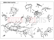FRONT PLASTICS - F04-2-E - CFMOTO CFORCE 850 (CF800AU-2A) 2018