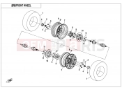 FRONT WHEEL - F07 - CFMOTO CFORCE 850 (CF800AU-2A) 2018
