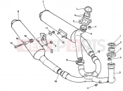 DUCATI 1993 Supersport 750 SS EXHAUST SYSTEM » EXHAUST SYSTEM