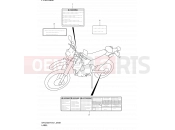 SUZUKI DR-Z400 K2 (2002) (E01) 45B - LABEL (MODEL K2/K3/K4)