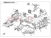 CFMOTO UFORCE 1000 (CF1000UTR-3) MIDDLE PLASTICS(FOR SIDE DOORS) - F04-3-A-V2