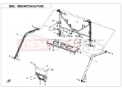 BUMPER @^ CAB FRAME - F23-V1 - CFMOTO UFORCE 1000 (CF1000UTR-3) 2020