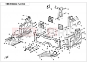 CFMOTO 2021 UTV UFORCE 1000 (CF1000UTR-3) MIDDLE PLASTICS(FOR NON SIDE DOORS) - F04-3-B-V3