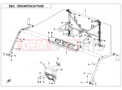 CFMOTO UFORCE 1000 (CF1000UTR-3) BUMPER @^ CAB FRAME - F23-V2