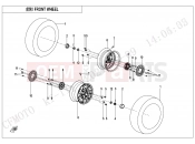 CFMOTO UFORCE 1000 (CF1000UU-2) FRONT WHEEL - F07
