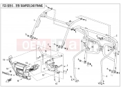 BUMPER @^ CAB FRAME - F23 - CFMOTO UFORCE 550 (CF500UTR-2) 2019