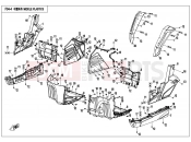 CFMOTO UFORCE 550 (CF500UU) MIDDLE PLASTICS - F04-4