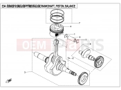 CFMOTO UFORCE 550 (CF500UU) CRANKSHAFT,PISTON,BALANCER - E04