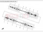 CFMOTO UFORCE 600 (CF600-5) REAR CV DRIVE SHAFT ASSY