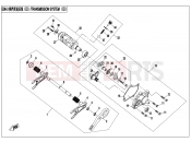 CFMOTO 2019 UTV UFORCE 800 (CF800UTR-2) TRANSMISSION SYSTEM(3) - E06-3-V1