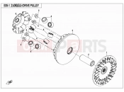 CFMOTO 2020 UTV UFORCE 800 (CF800UTR-2) DRIVE PULLEY - E05-1