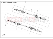 CFMOTO 2025 SSV ZFORCE 950 (CF1000STR-3L) FRONT CV SHAFT - F27