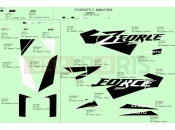 DECAL(ATHENS BLUE) - CFMOTO ZFORCE 1000 (CF1000UTR-2) 2021