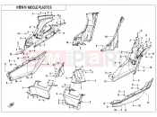 MIDDLE PLASTIC - F04-5 - CFMOTO ZFORCE 1000 (CF1000UTR-B) 2020