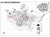CFMOTO ZFORCE 500 (CF500US) LEFT CRANKCASE ASSY - E01-1