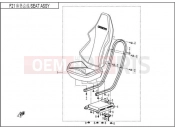 CFMOTO ZFORCE 600 (CF600-3) SEAT ASSY (SINCE 2013)