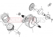 CFMOTO ZFORCE 625 (CF625-6) CRANKSHAFT, PISTON, BALANCER - E12