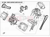 CFMOTO ZFORCE 800 (CF800) CYLINDER HEAD @^ CYLINDER ASSY - E02