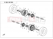 CFMOTO 2014 SSV ZFORCE 800 (CF800) FRONT WHEEL - F07