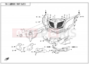 CFMOTO 2016 SSV ZFORCE 800 (CF800) FRONT PLASTICS - F04-1