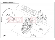 CFMOTO 2016 SSV ZFORCE 800 (CF800) DRIVEN PULLEY(CVtech) - E05-2-B