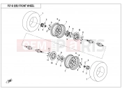 CFMOTO 2017 SSV ZFORCE 800 (CF800) FRONT WHEEL(2018) - F07-B