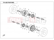 CFMOTO 2018 SSV ZFORCE 800 (CF800) FRONT WHEEL(2017) - F07-A
