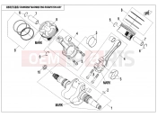CFMOTO 2018 SSV ZFORCE 800 (CF800) CRANKSHAFT @^ CONNECTING ROD @^ PISTON ASSY. - E04