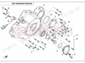 CFMOTO 2021 SSV ZFORCE 800 (CF800US-A) LEFT CRANKCASE COVER ASSY. - E01-5-V3