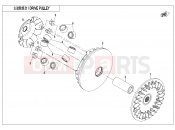 CFMOTO 2021 SSV ZFORCE 800 (CF800US-A) DRIVE PULLEY - E05-1