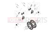 TRIUMPH DAYTONA 660cc > CM3406 Front Brake Caliper & Discs