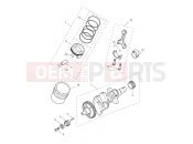 TRIUMPH TRIDENT 660cc CN4040 > Crankshaft, Conrods & Pistons