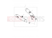 TRIUMPH STREET TWIN Silencer, Pair, Hom