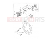 Triumph 2026 TIGER 900 Desert Rear Brake Caliper & Discs