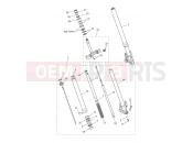 Triumph 2026 TIGER 900 Desert Front Forks & Lower Yoke Assy